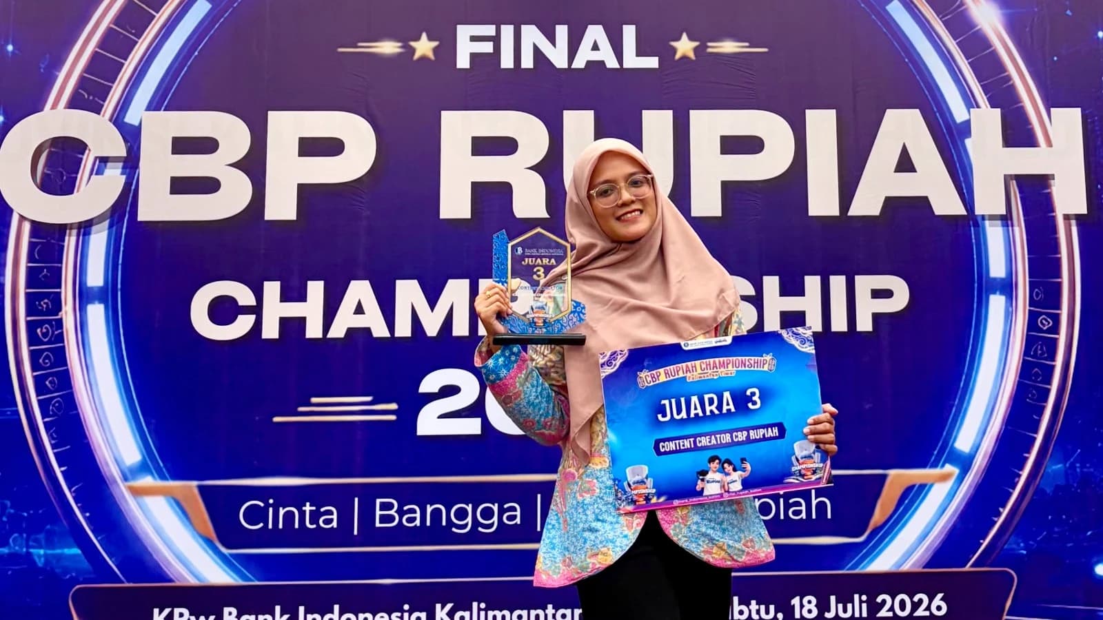 Juara 3 Content Creator CBP Rupiah 2026