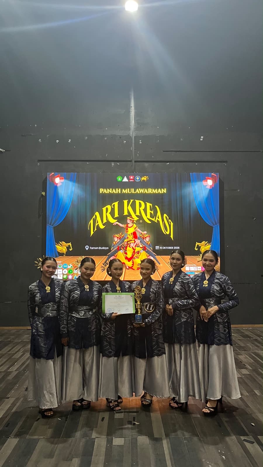 Juara 2 Lomba Tari Tradisional Panah Mulawarman