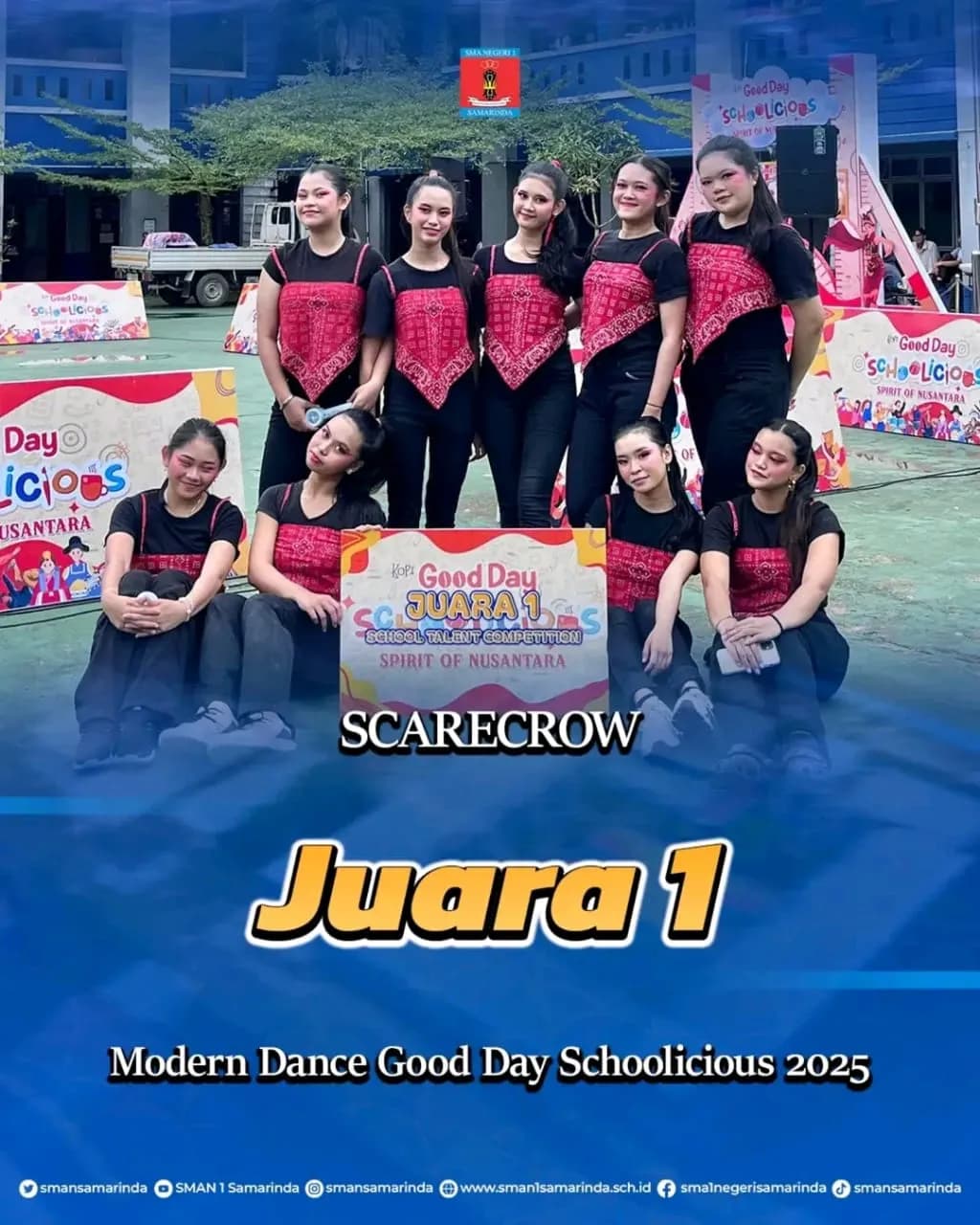 Tim Scarecrow SMAN 1 Samarinda Raih Juara 1 dan 2 di Good Day School Talent Competition 2025